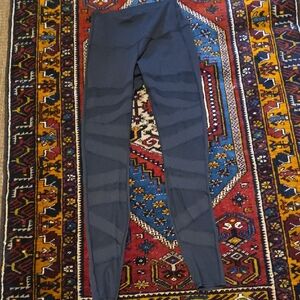 Lululemon Black Leggings With Mesh Insert